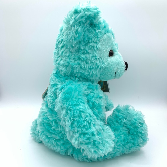 Disneyland Disney Hidden Mickey Pre-Duffy Aqua Mint Plush Teddy Bear New Rare - Picture 4 of 9